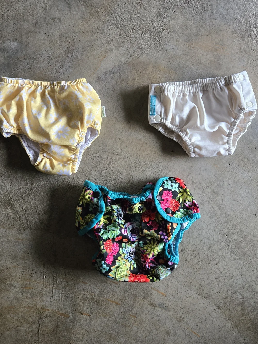 2 For $15 Kids Swim Diaper Set Thirsties Charlie Banana Green Sprouts 3T 4T XL